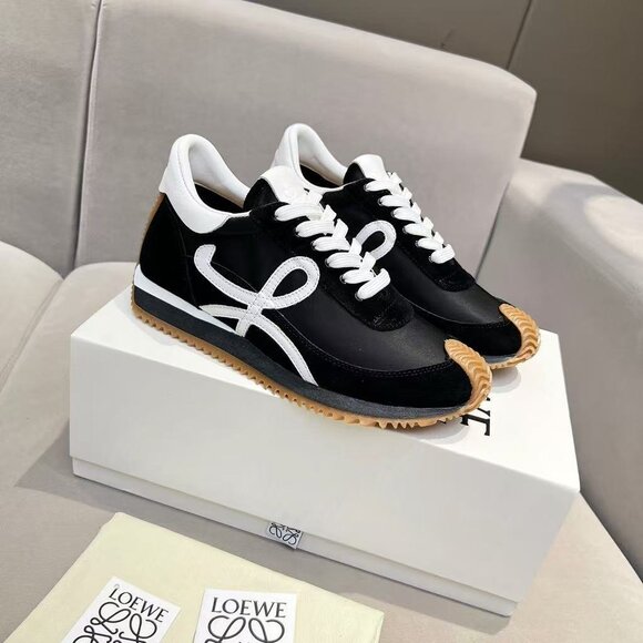 Loewe Flow Runner Sneakers – Classic Black with White Logo, Brand New! - Picture 1 of 9